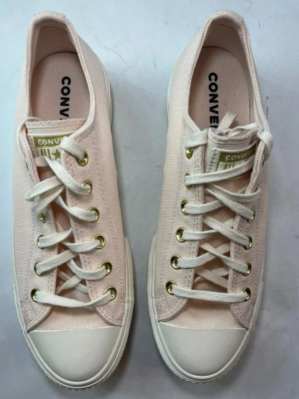 Converse CTAS Lift Ox Sneakers Pale Petal Egret Gold #A12584C Wmn's Size 10 NEW - Picture 4 of 8